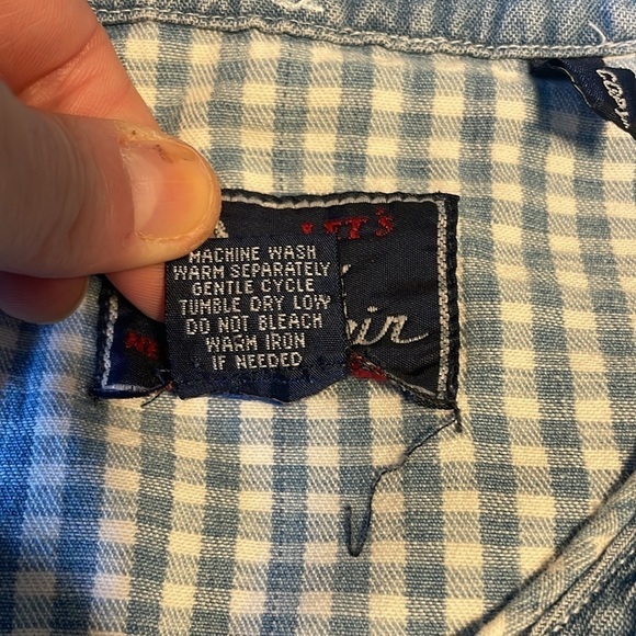 90s Cottage Cat Embroidered Cool Shirt Denim Granny Large Jean Blue Catlady - Picture 11 of 16